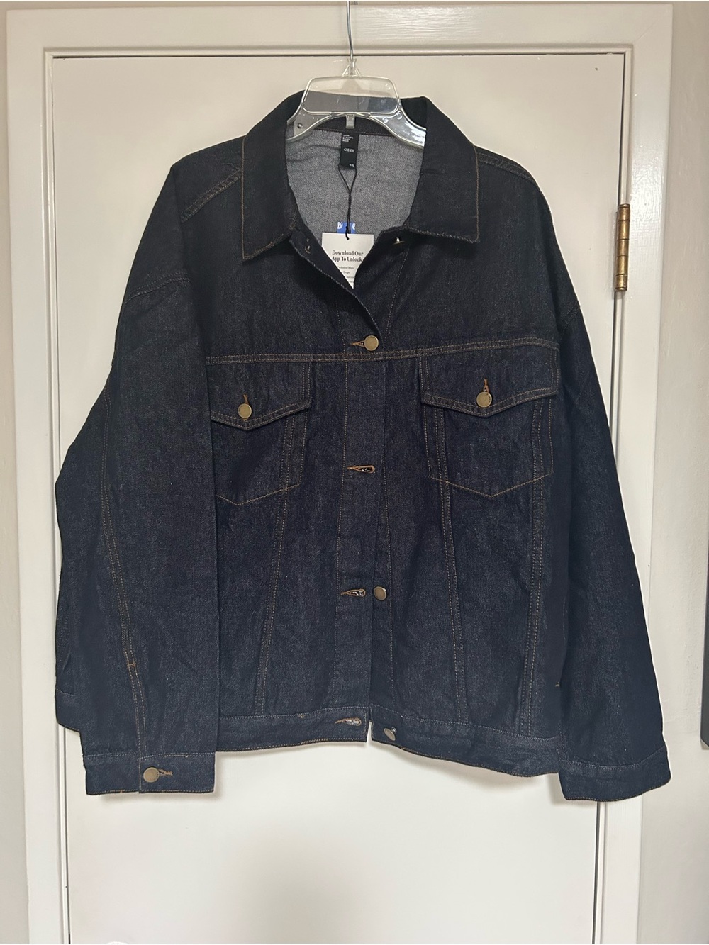 Cider Dark Blue Denim Jean Jacket